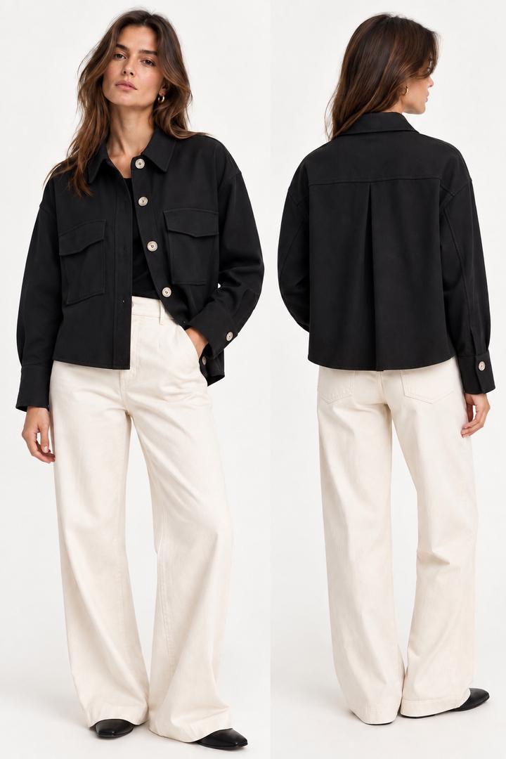 Женская рубашка-куртка (шакет) Massimo Dutti