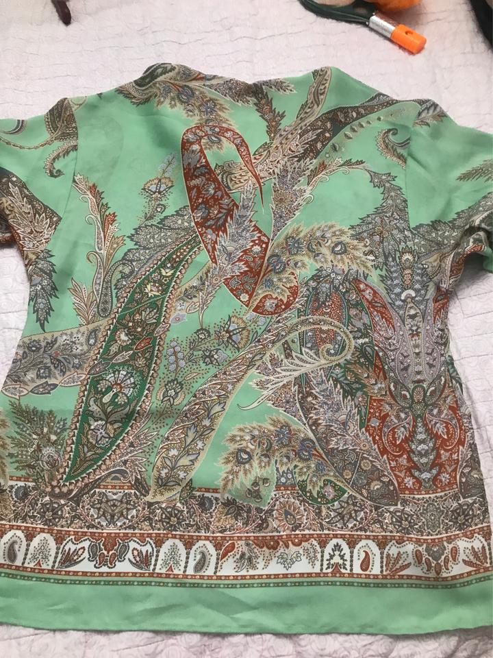 Блузка ZARA BASIC с принтом пейсли