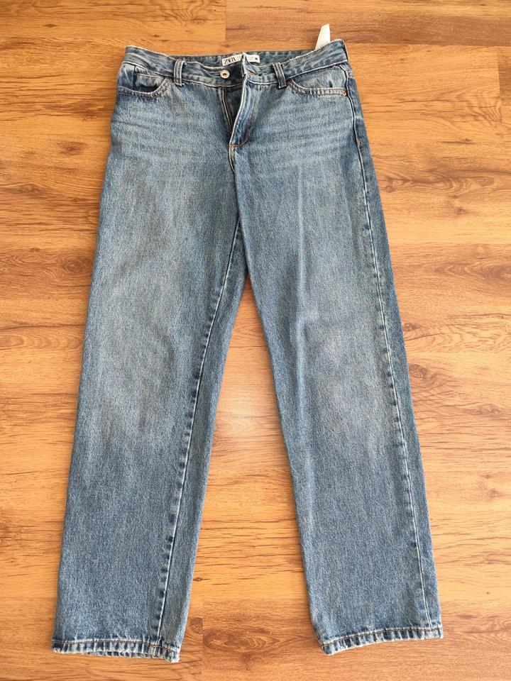 Джинсы Zara 36 голубые