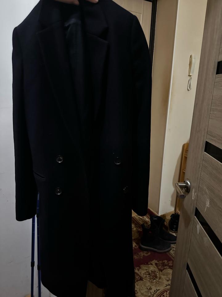 Massimo Dutti Темно синие пальто