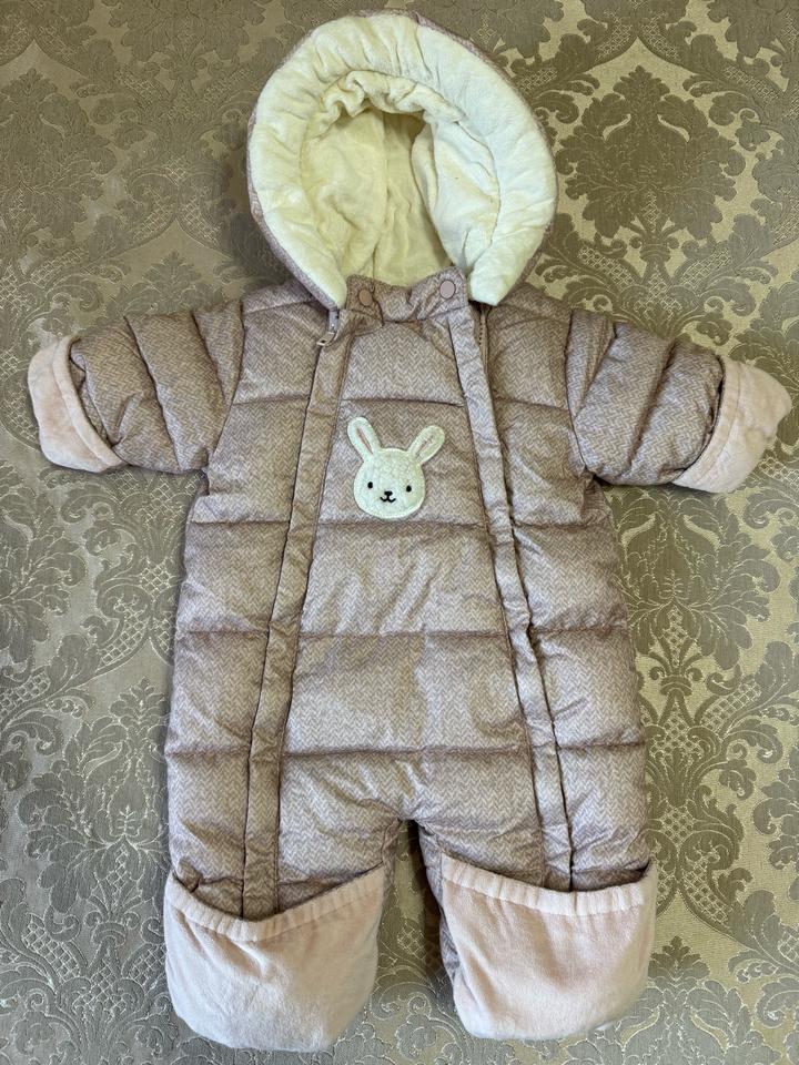 Baby Go Детский утепленный комбинезон с шапкой