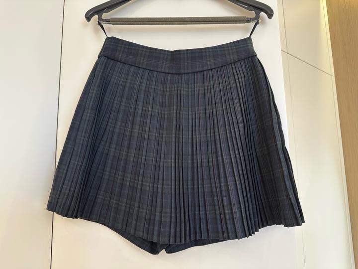 Плиссированные шорты ZARA в клетку