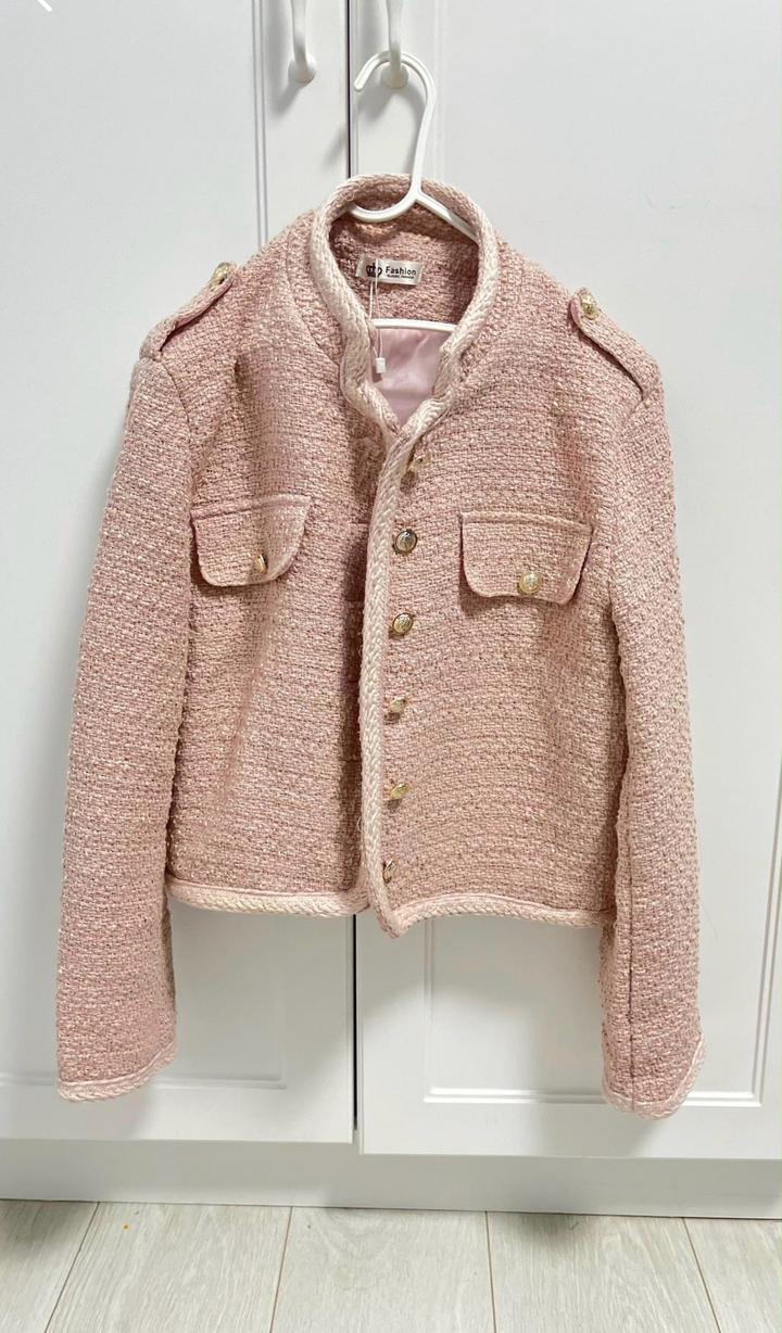 Fashion Женский твидовый жакет