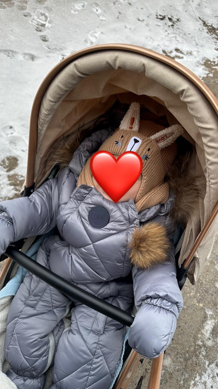Зимний стеганый комбинезон