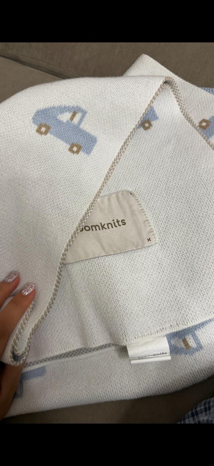 детский вязаный плед loomknits