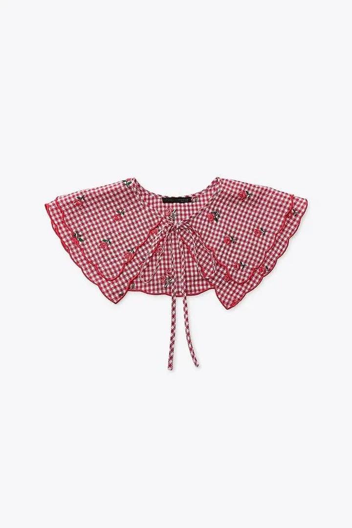 Zara Воротник с вышивкой