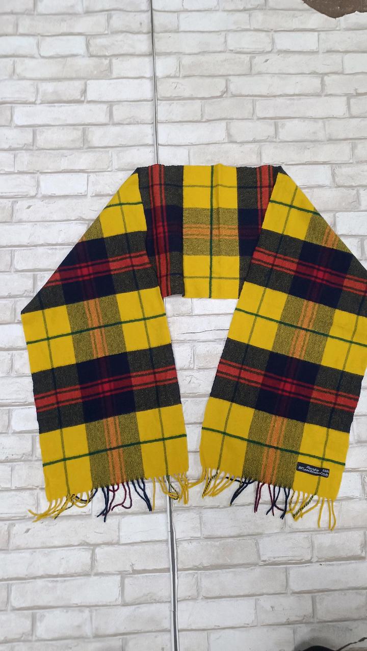 Шерстяной шарф в шотландскую клетку (100% Lambswool)