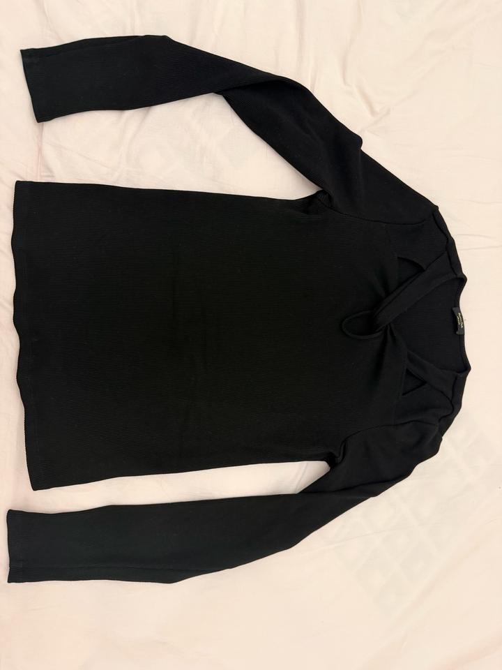 Лонгслив в рубчик Massimo Dutti S
