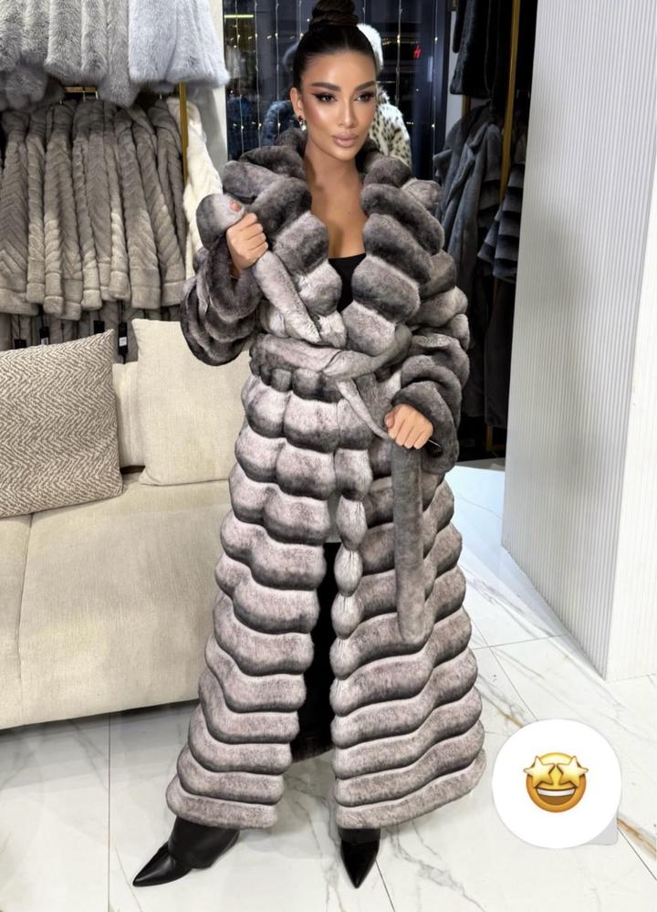 Boutique + Шуба из эко-шиншиллы