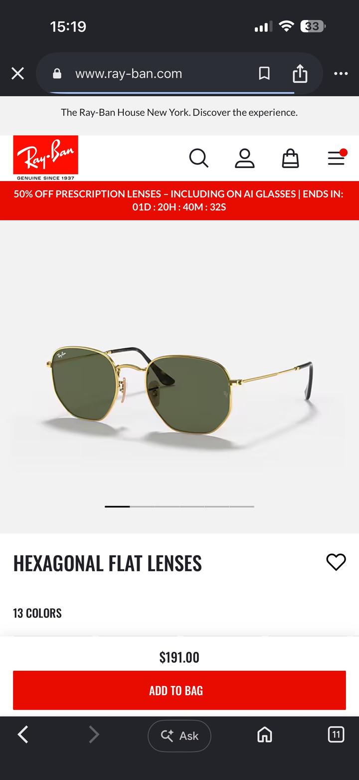 Солнцезащитные очки Ray-Ban