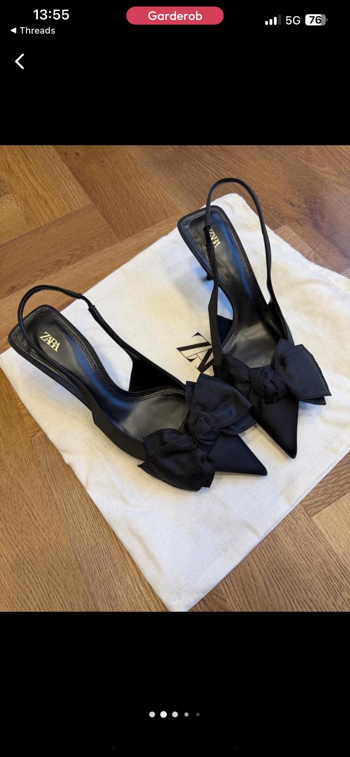 Туфли Zara с бантом