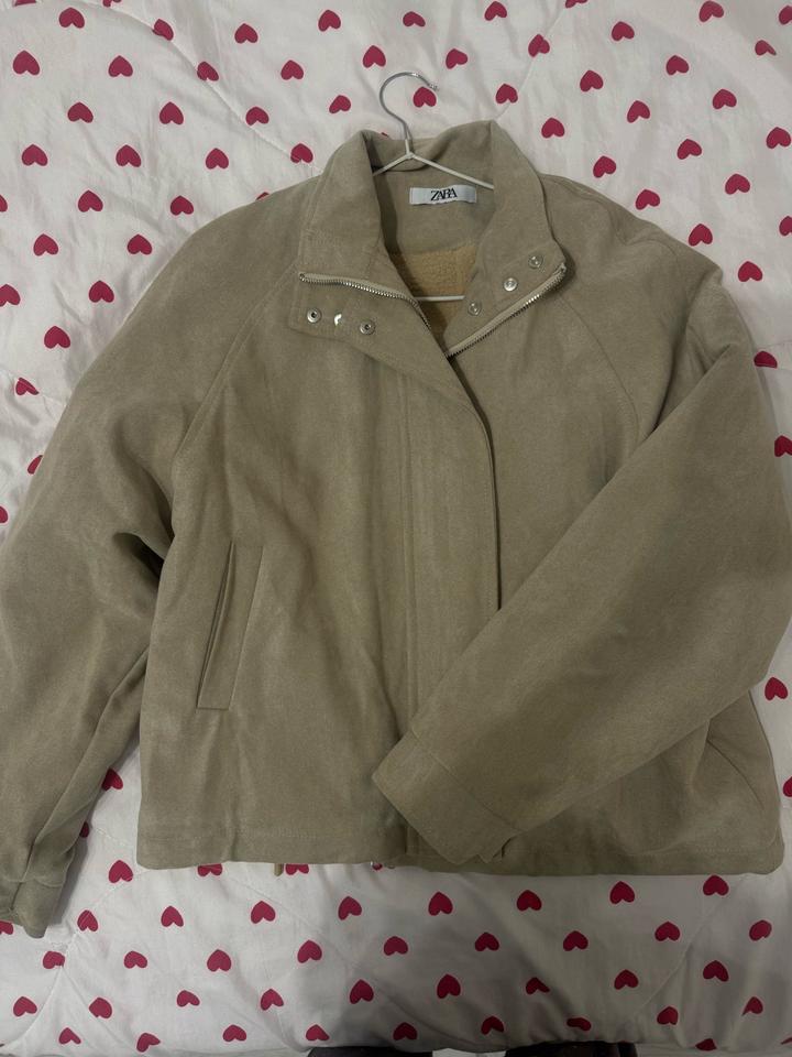 Куртка Zara замшевая на меху