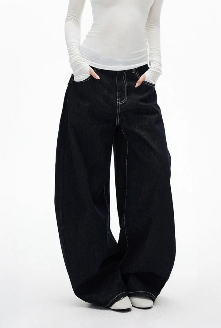 Ryder Curved Denim Jeans - Pixie Rebels, IAMXIAA