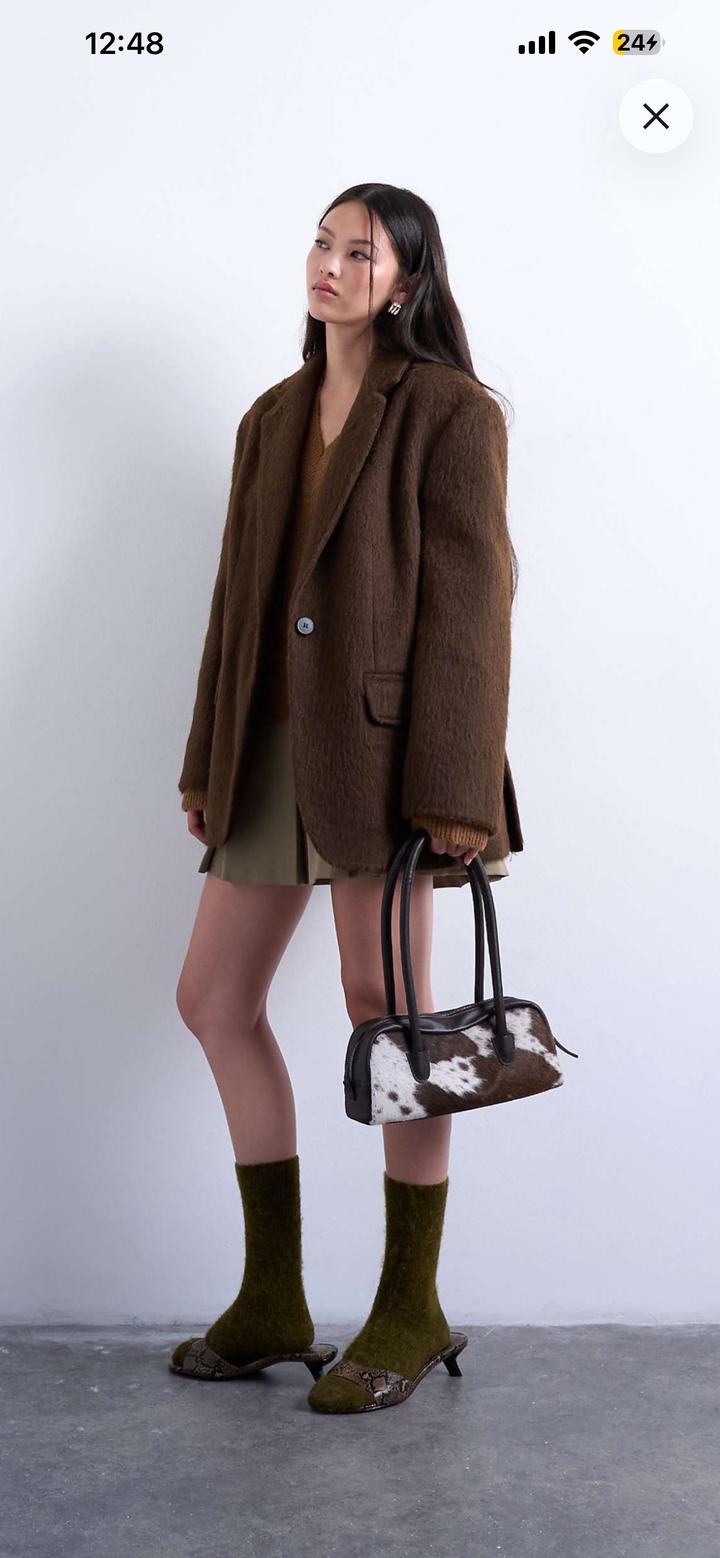 Topshop шерстяной пиджак