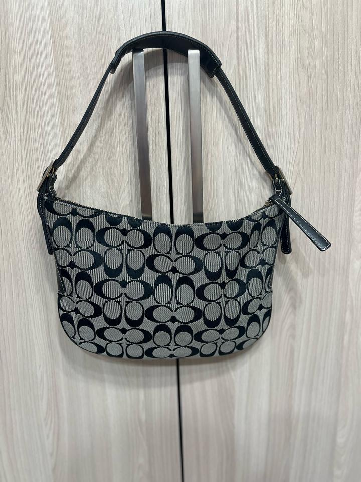 Винтаж.Coach Signature Jacquard Small Shoulder Bag