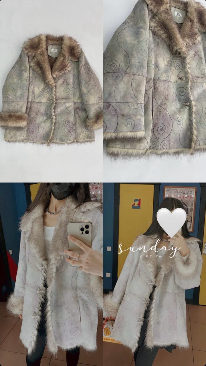Винтажная дубленка Alba Moda
