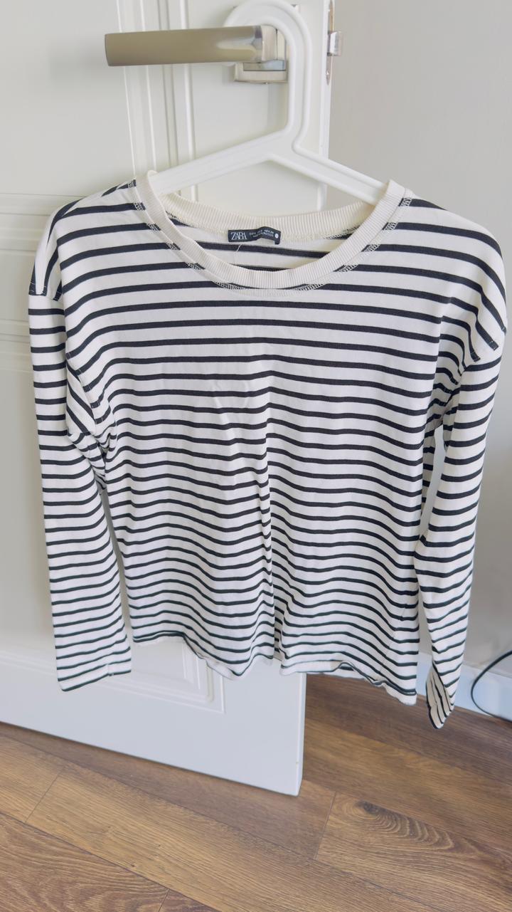 Лонгслив Zara в полоску