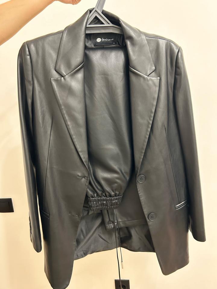 Fashion Кожаный Пиджак
