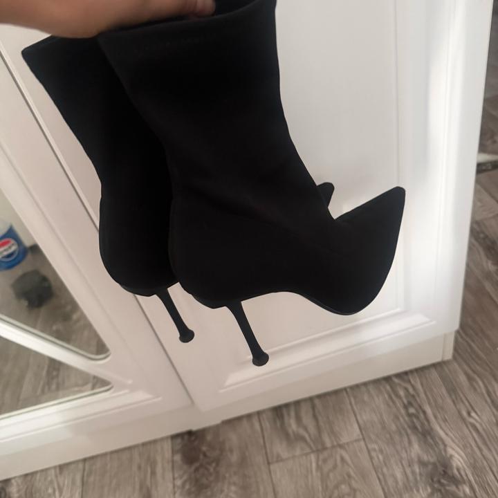 Zara ботильоны на каблуке