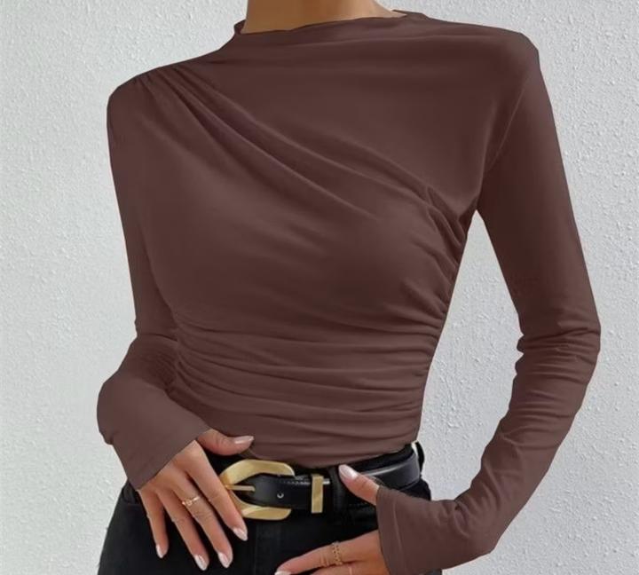 dress Женский лонгслив с драпировкой