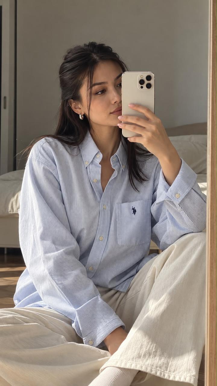 Летняя рубашка в полоску от Ralph Lauren