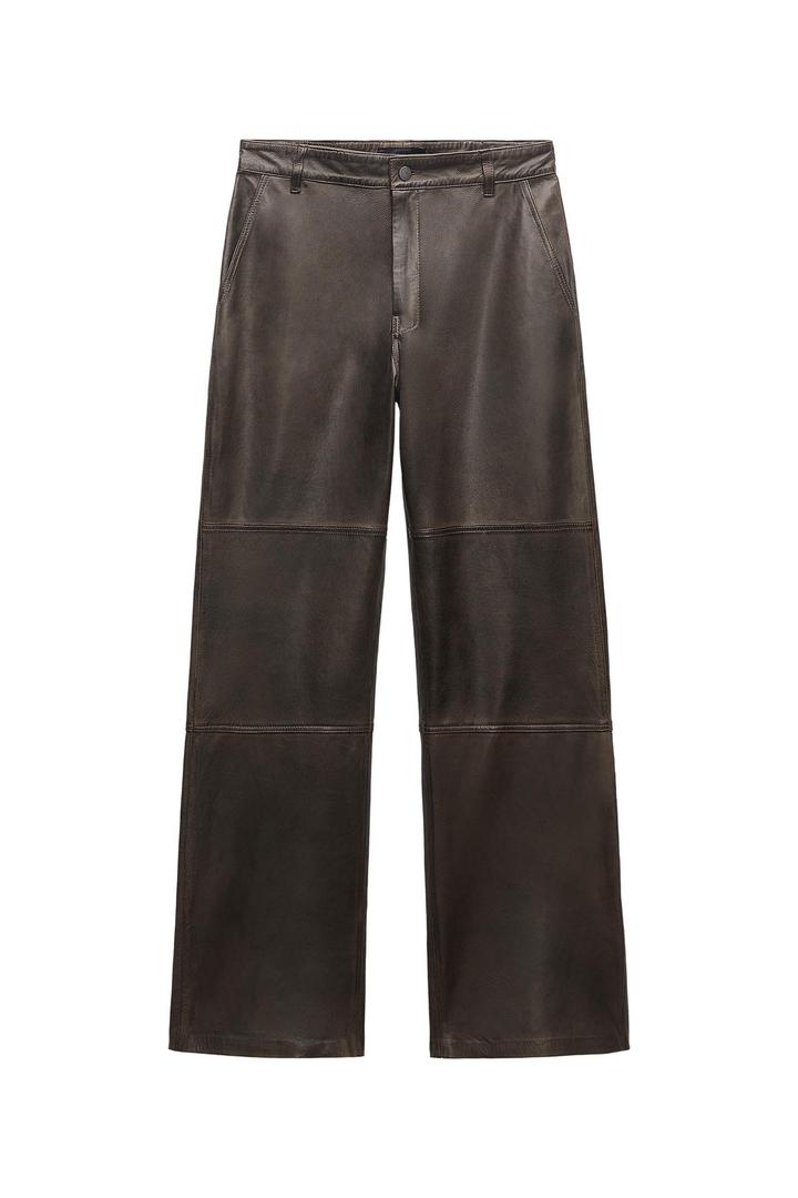 Zara Кожаные брюки