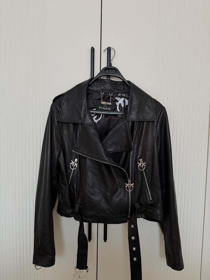 Кожаная куртка Pinko