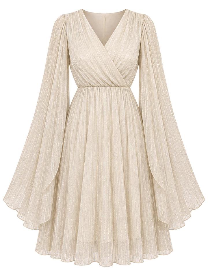 Atelier Luxe Платье с кейп рукавами S