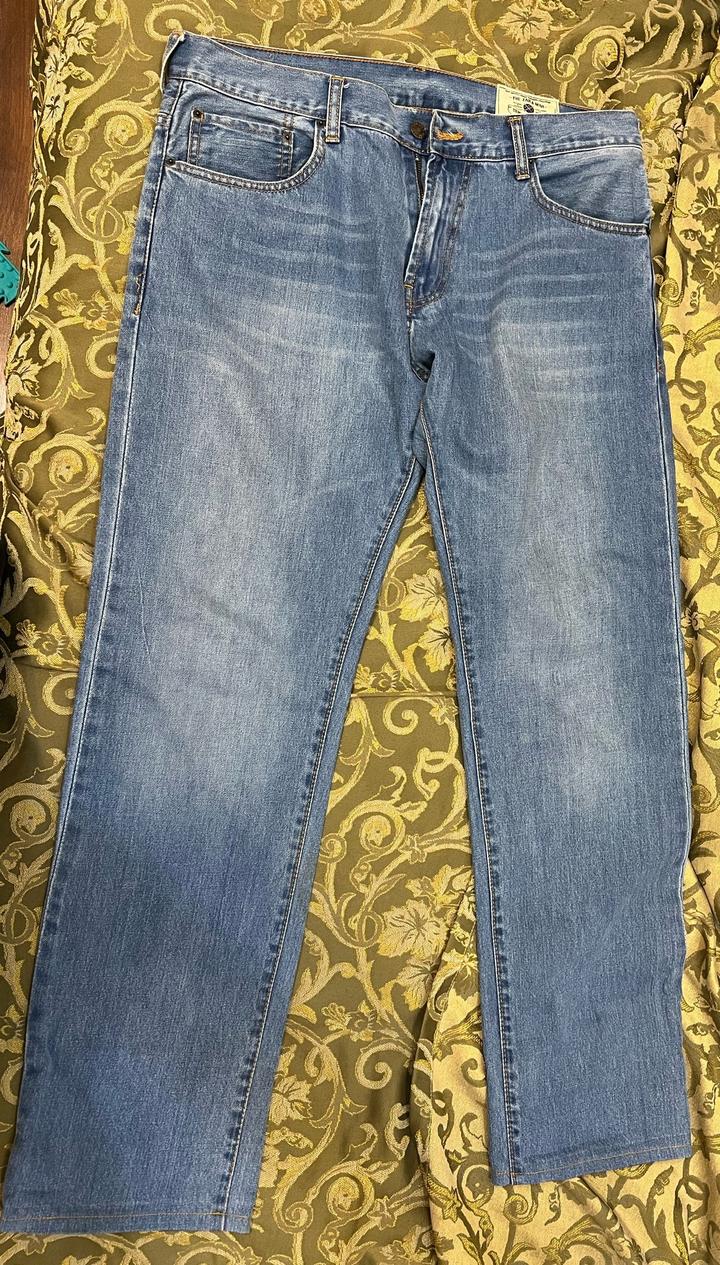 the zara man Мужские синие джинсы