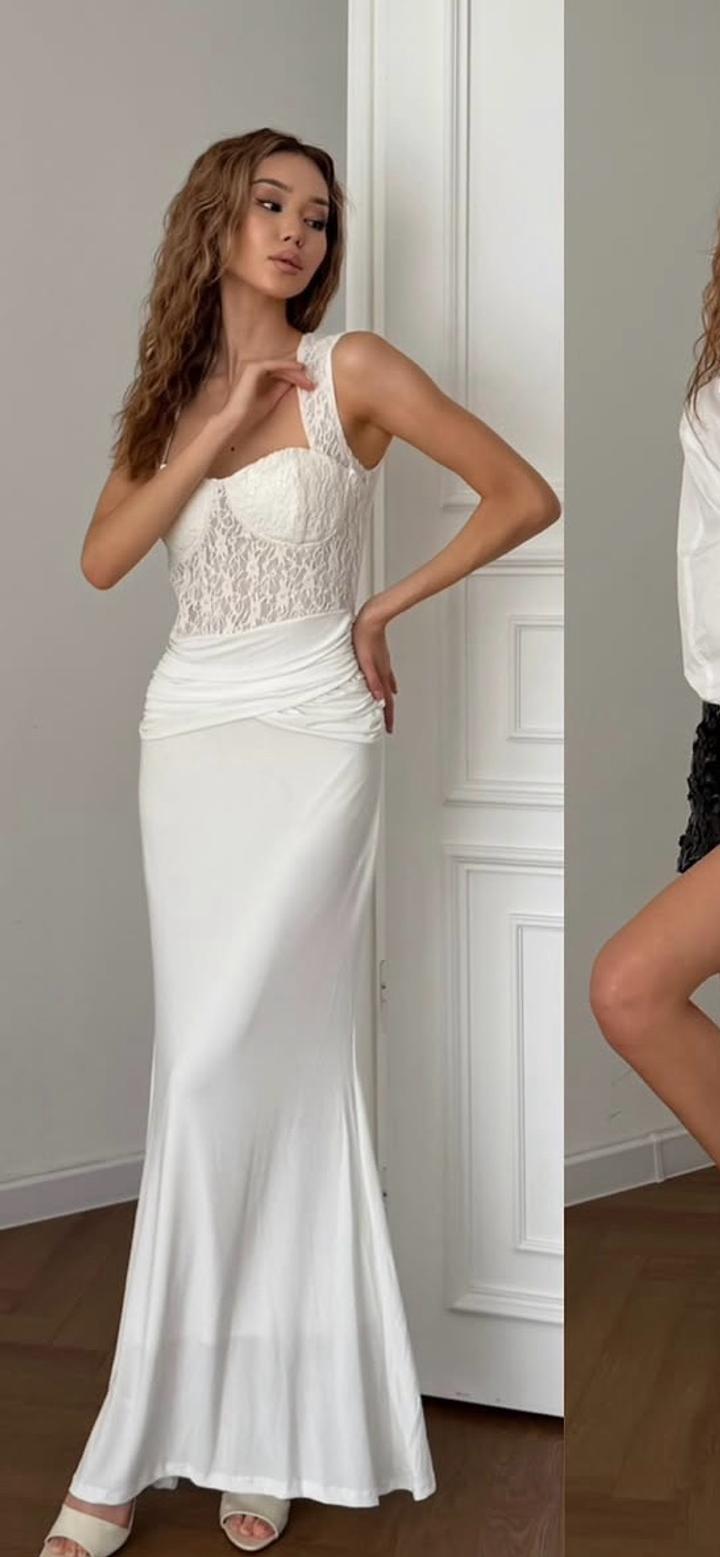 dress4you Платье с кружевным корсетным верхом