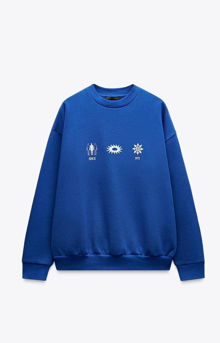 ZARA Свитшот с принтом
