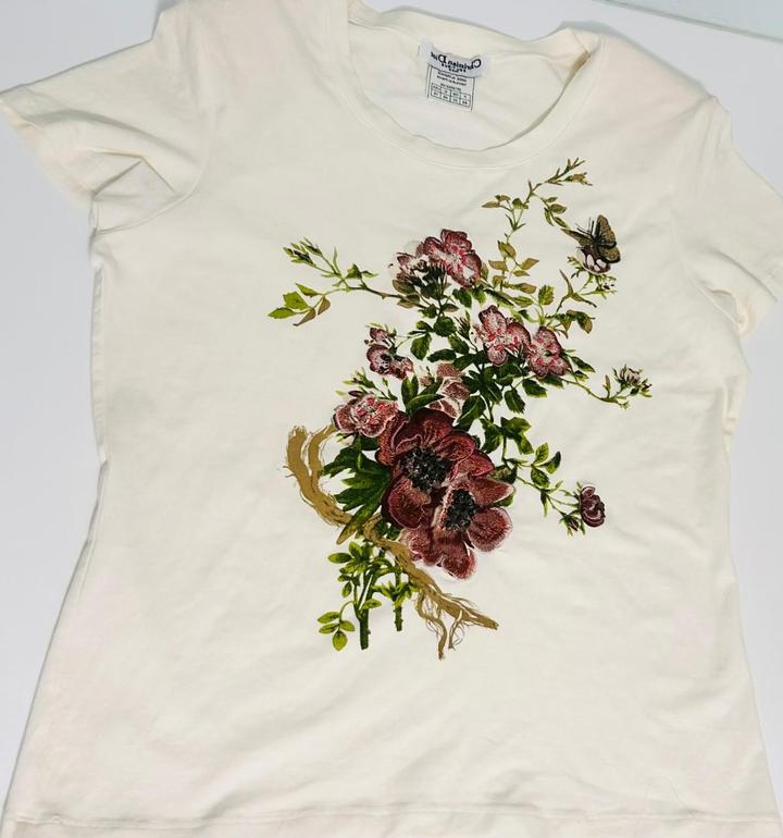 Футболка Christian Dior с вышивкой