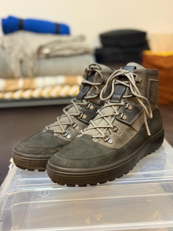 ECCO Soft 7 Tred M — зимние кожаные ботинки, EU 42