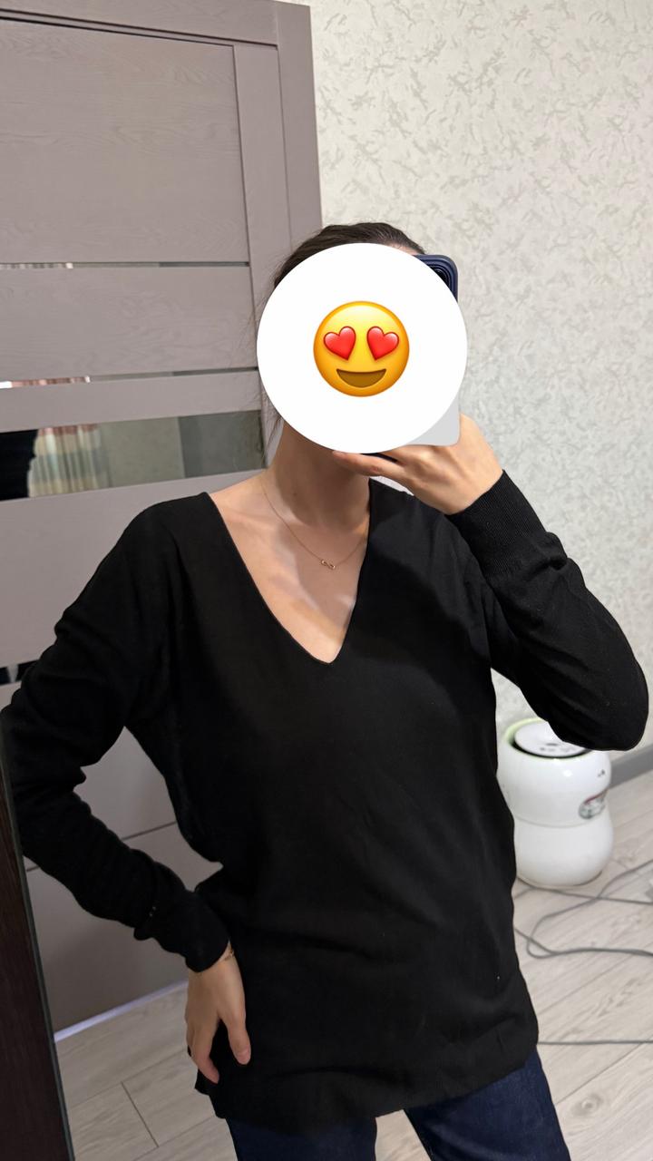 Черная кофта mango s-m
