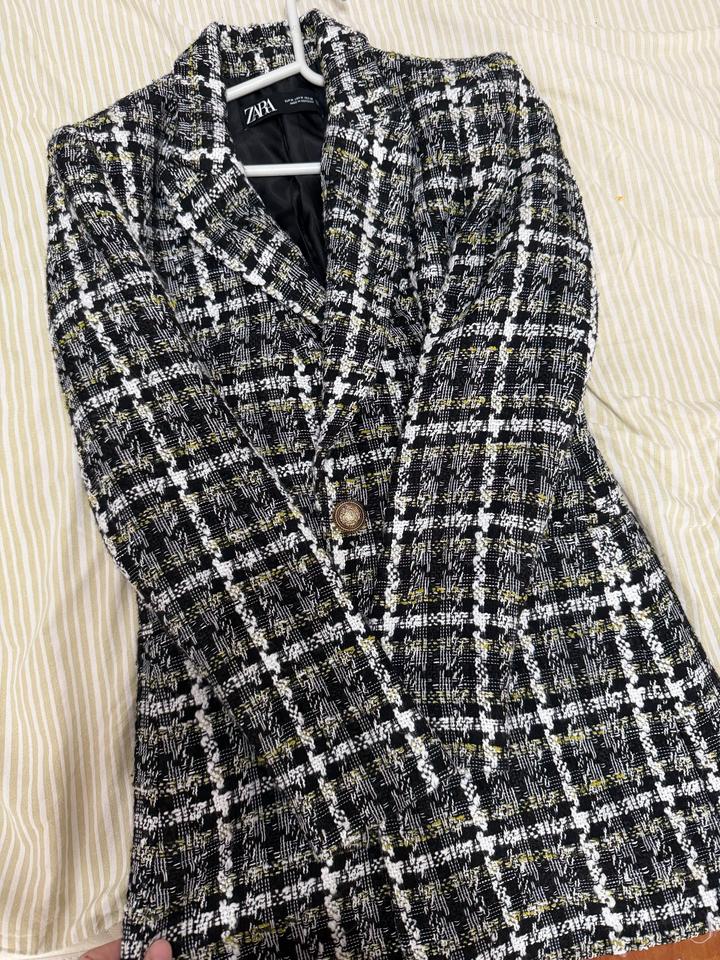 Твидовый пиджак ZARA