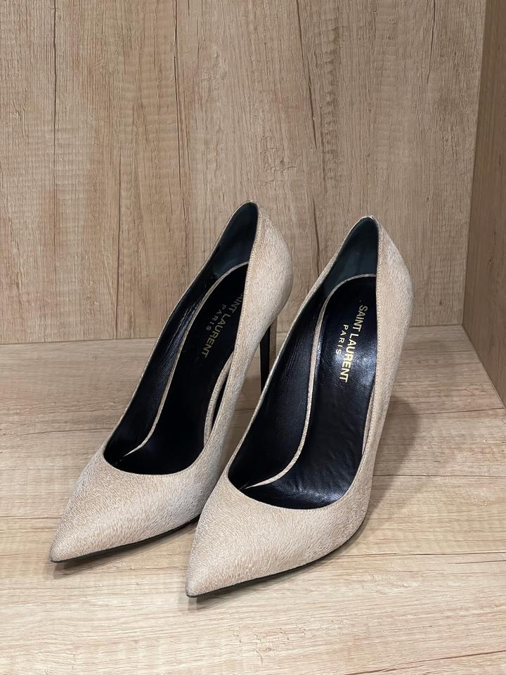 Yves Saint Laurent Бежевые туфли Saint Laurent