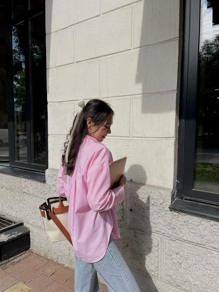 Zara Розовая легкая рубашка