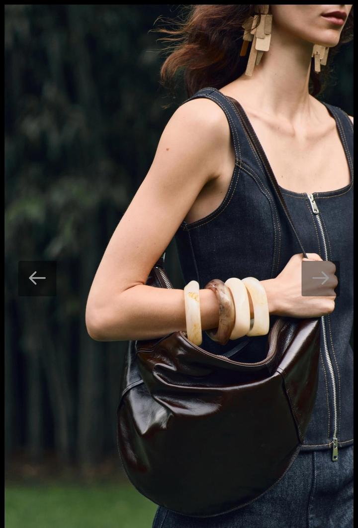 Сумка Zara by Carlyne Cerf Leather Shoulder, шоколадно-коричневый