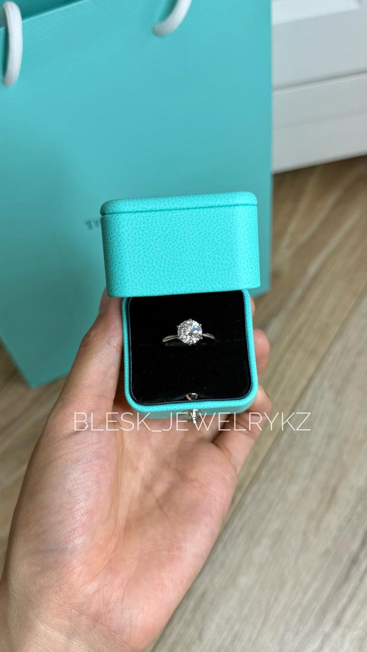 Кольцо муассанит серебро 925 moissanite