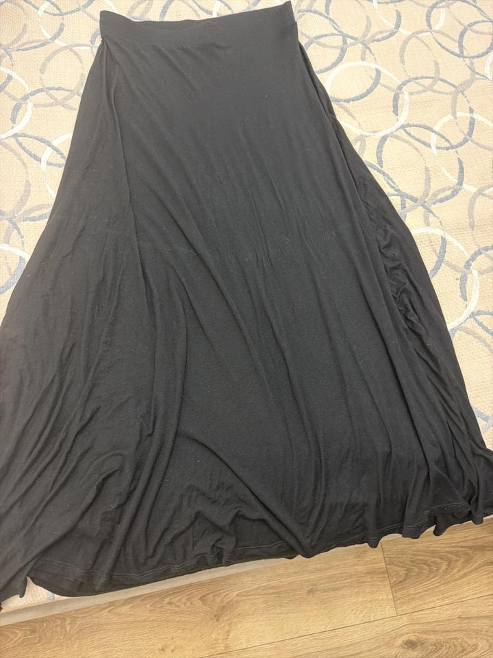 Zara Черная длинная юбка