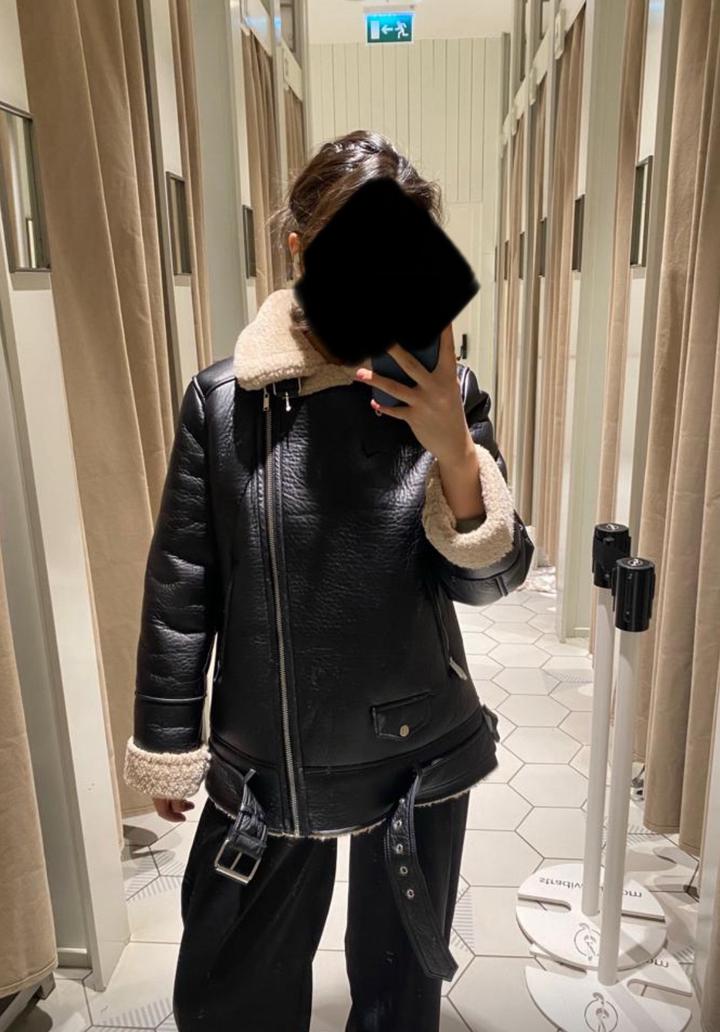 Дубленка stradivarius