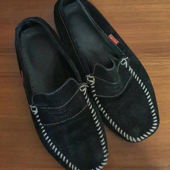 Мокасины замшевые Prada 41 размер