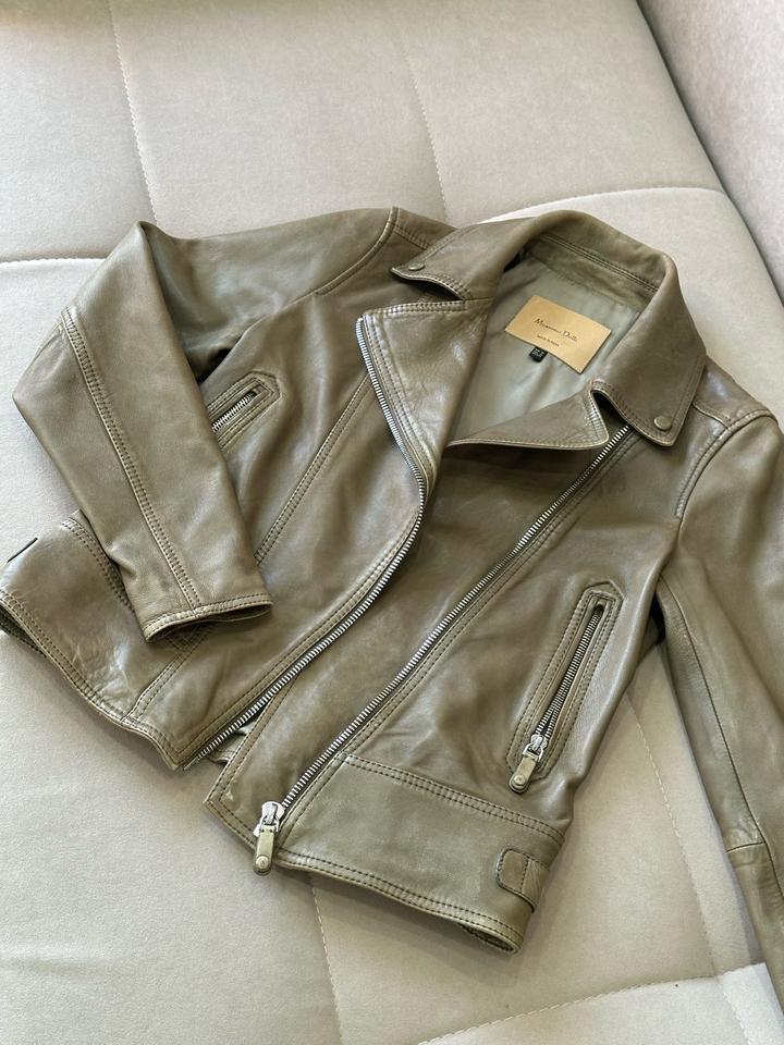 Кожаная куртка Massimo Dutti