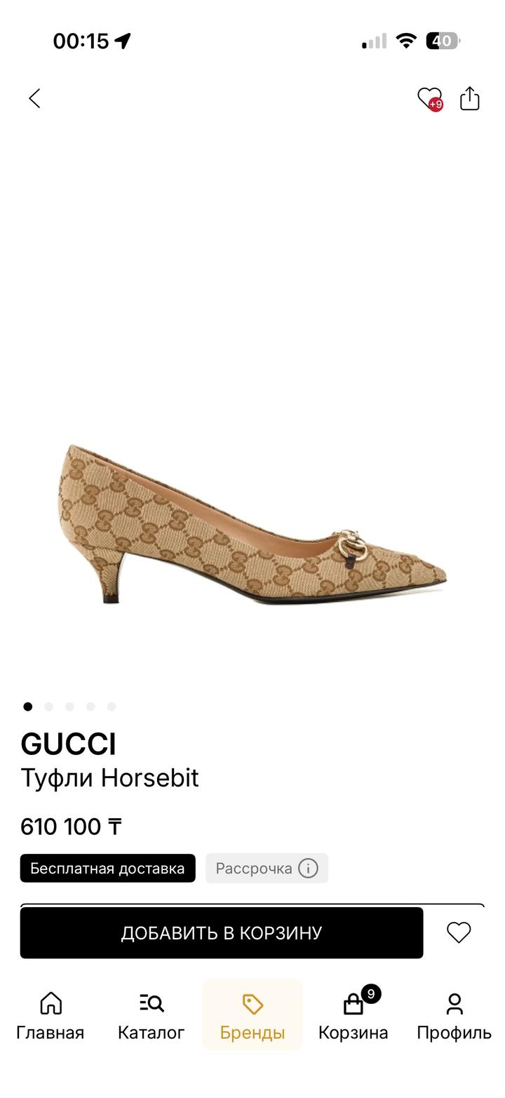 Туфли Gucci Horsebit