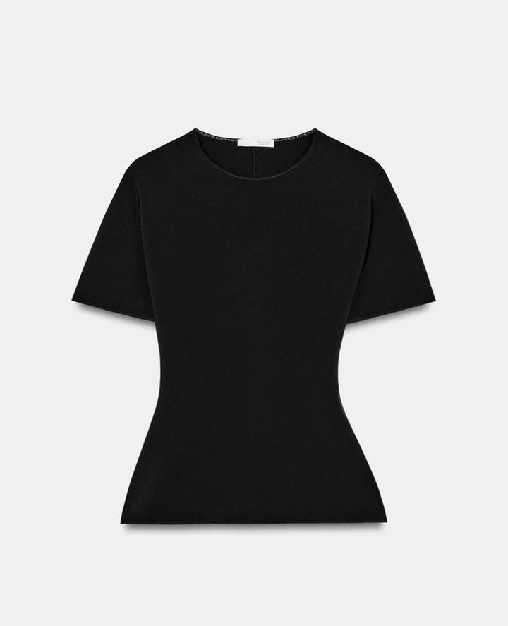 Приталенная футболка Zara с вырезом(открытой спиной)
