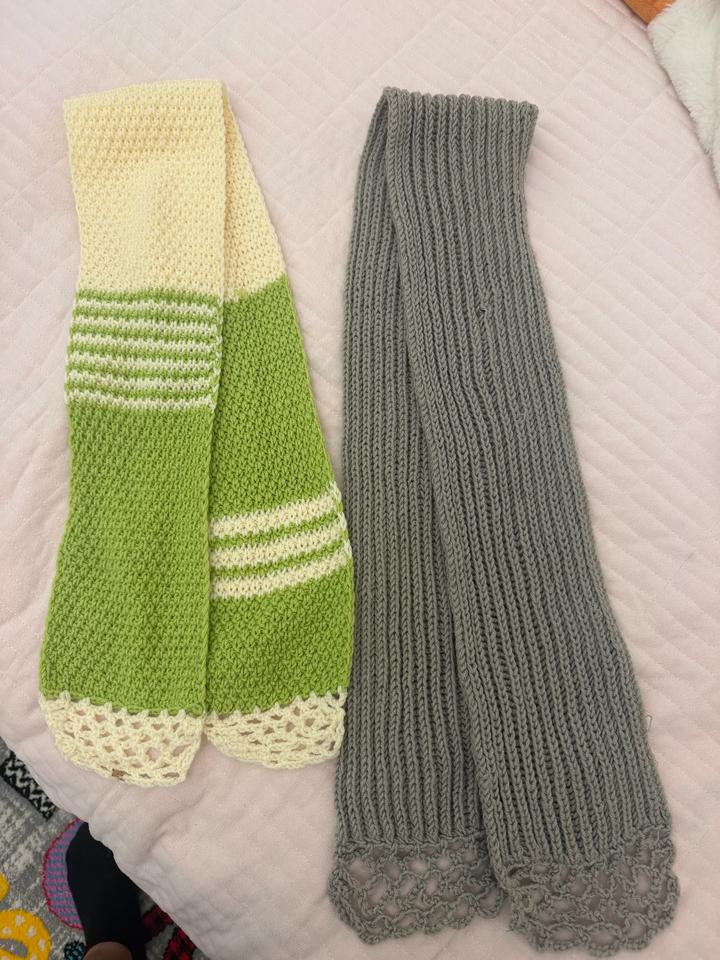 Handmade (ручная работа) Детские вязаные шарфы