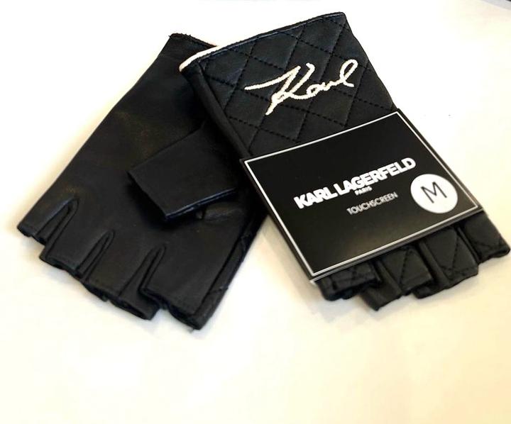 Митенки кожаные Karl Lagerfeld