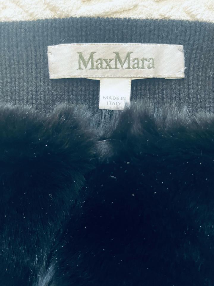 Max Mara MaxMara накидка с мехом