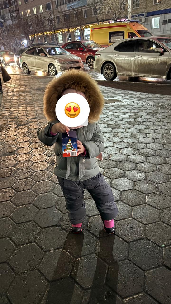модные детки Зимний детский комбинезон с меховым капюшоном