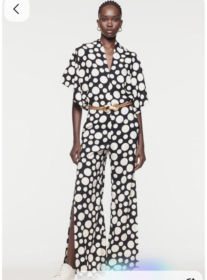 Комбинезон Zara в принт Polka Dot